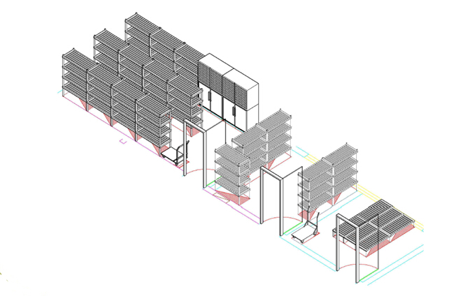 主食副食基本設備3D效果圖