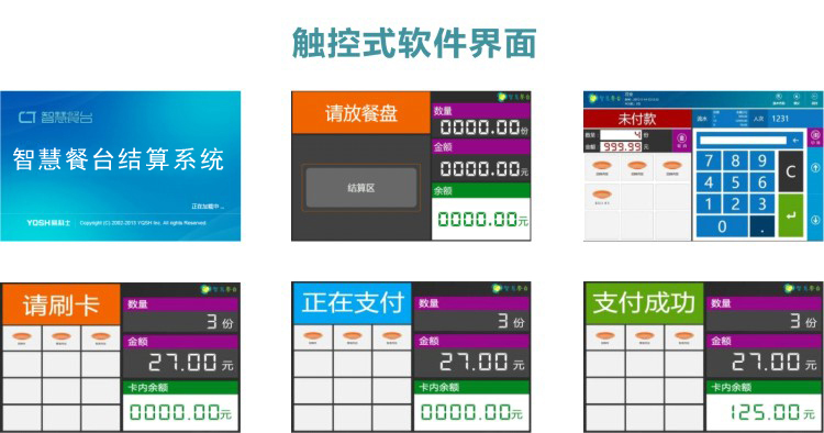 智慧餐臺(tái)結(jié)算系統(tǒng)軟件界面