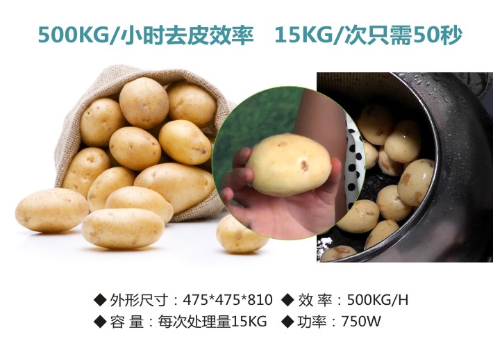 去皮效率500kg每小時